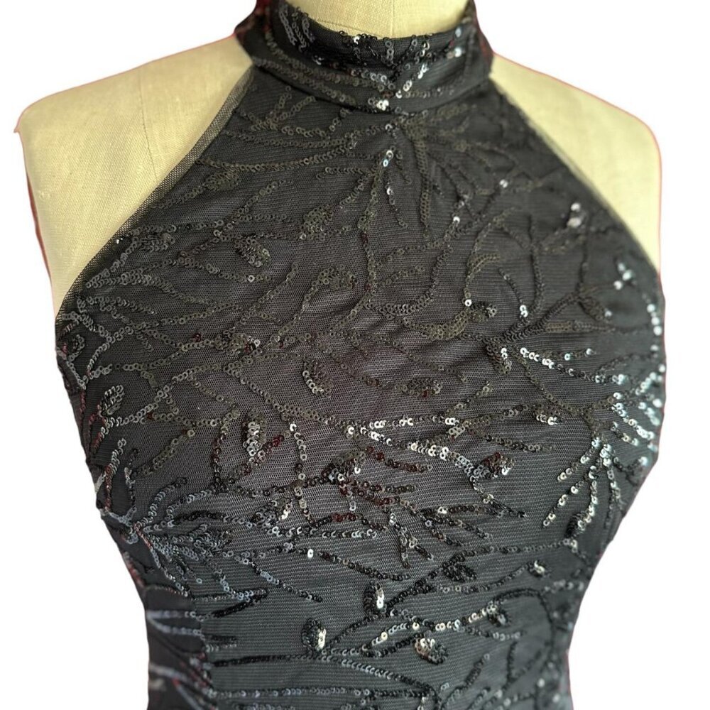 Bcbgeneration Black Formal Sequin Full Length Gow… - image 2